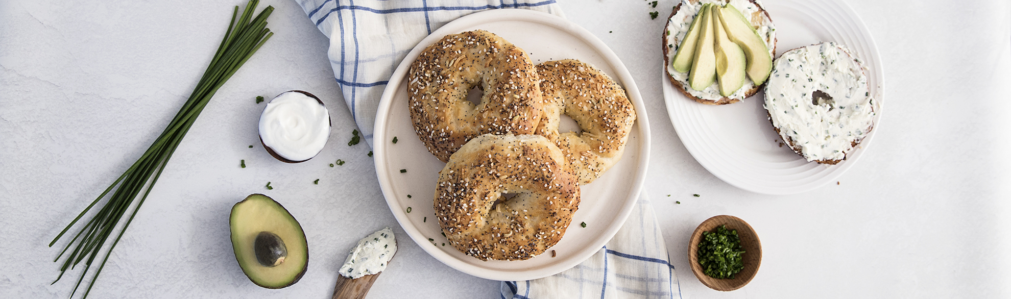 Bagels mit Joghurt