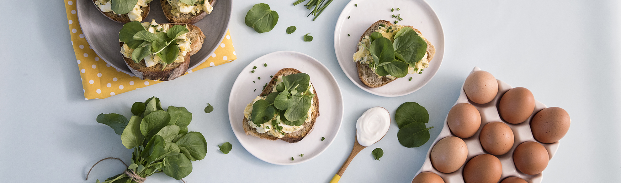 Joghurt-Eiersalat-Sandwich