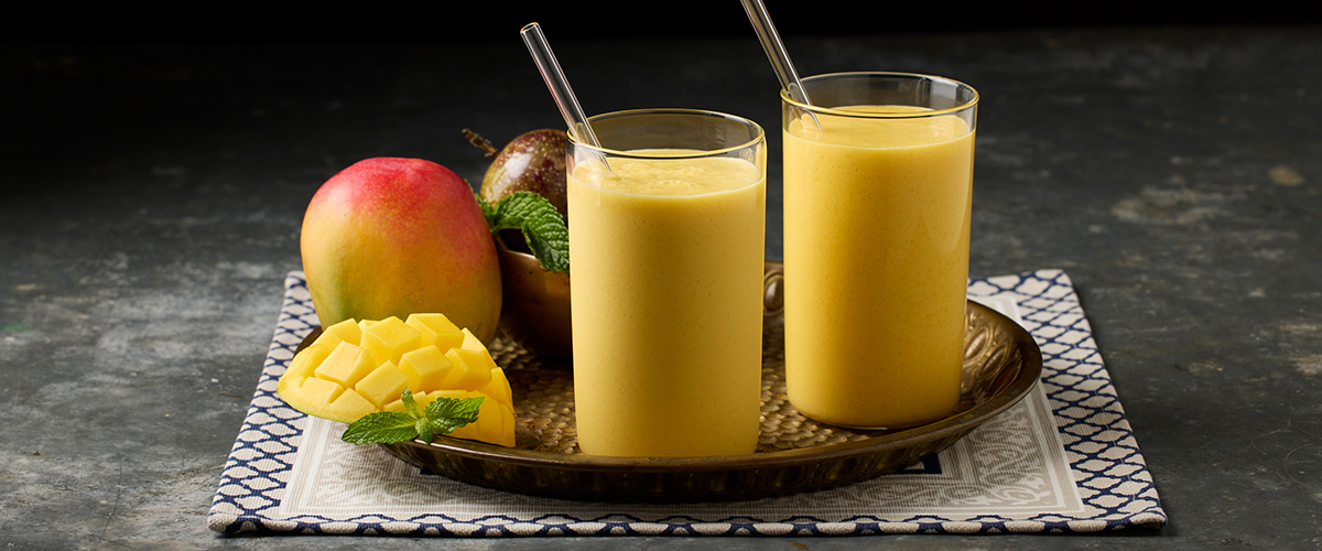 Passionsfrucht-Mango-Lassi