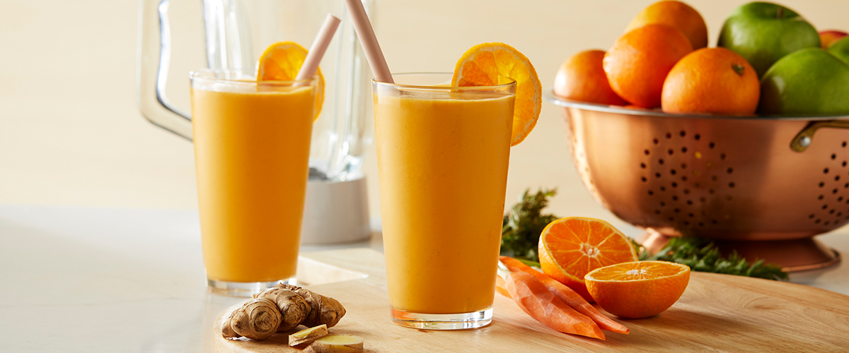 Karotten-Orangen-Ingwer-Smoothie