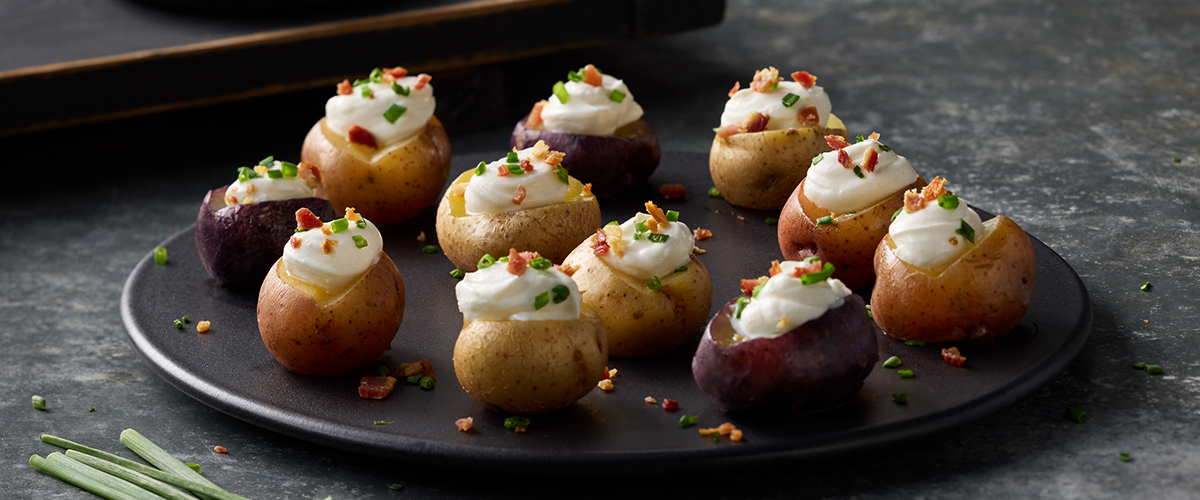 Mini-Backkartoffeln mit Joghurt