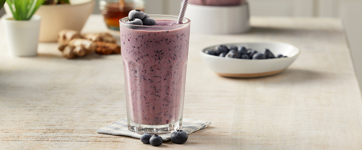 Blaubeer-Ingwer-Smoothie