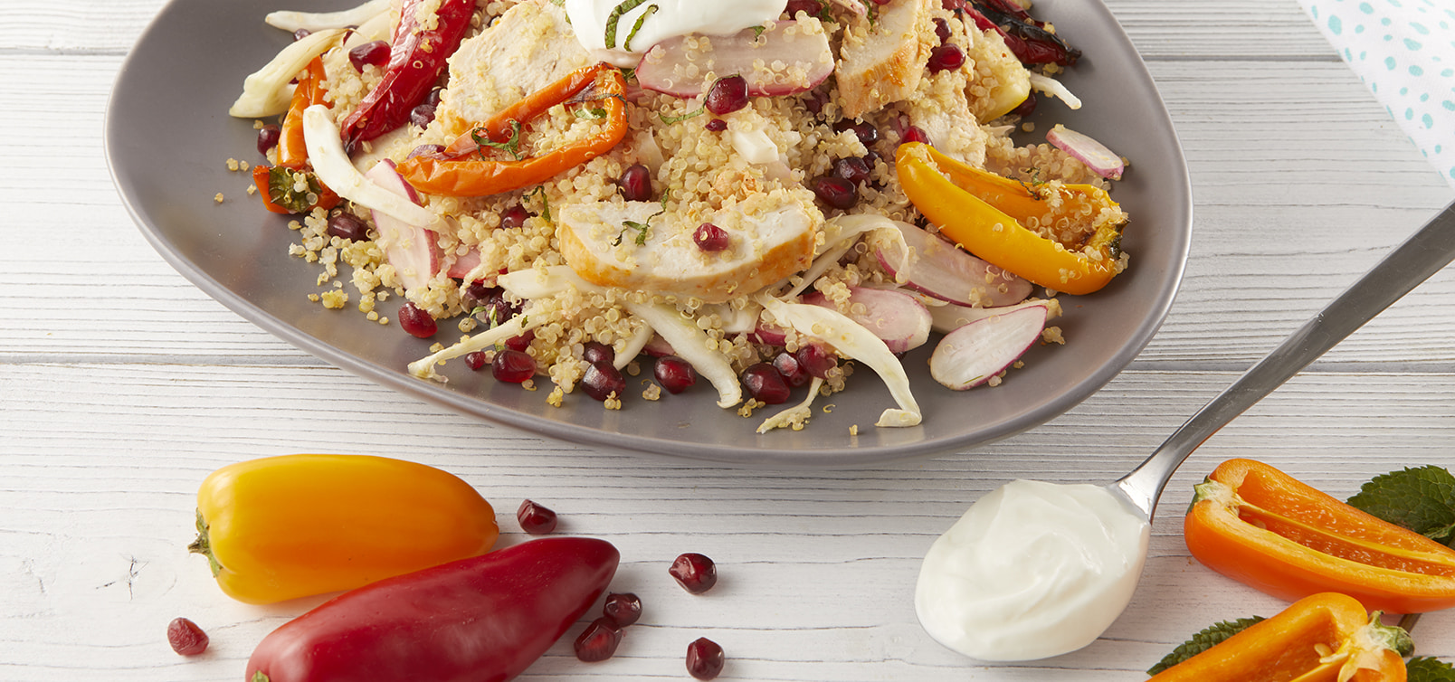 Quinoa-Salat mit Hähnchen