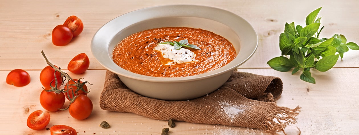 Tomaten-Basilikum-Suppe