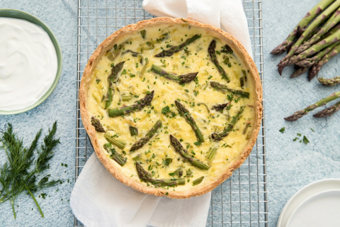 Spargel-Lauch-Quiche