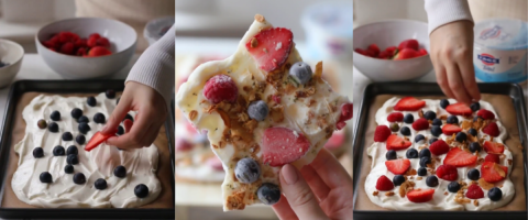 Beeren und Knuspermüsli Joghurt-Riegel